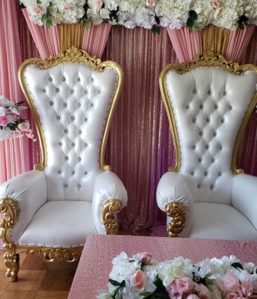 throne chair rental decor service